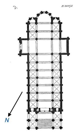 Planta de la catedral de Autun