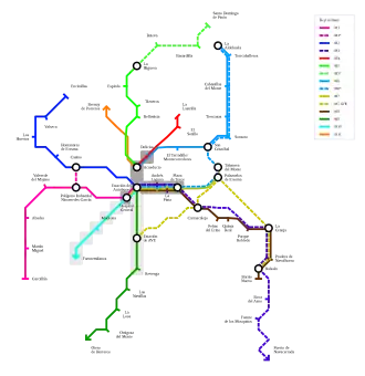Plano del Plano Metropolitano Segovia