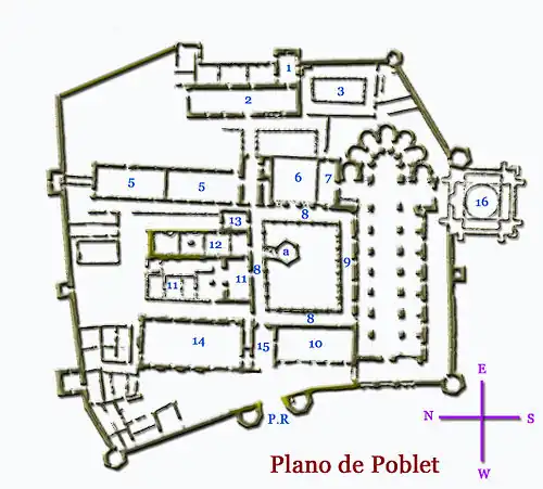 Monasterio de Poblet (cisterciense, español).