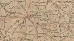Plano del antiguo municipio de Perorrubio