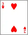 2 de corazones
