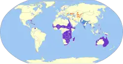 Distribución de Plegadis falcinellus