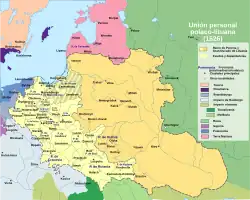 Polonia y Lituania alrededor de 1526.