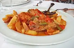 Pollo al chilindrón