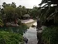 Escenario de espectáculos en Polynesia.