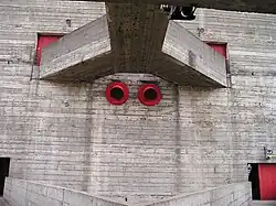 Pabellones deportivos de gran altura, detalle