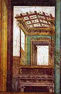 Frescos de la Casa de Marco Lucrecio Frontón en Pompeya.