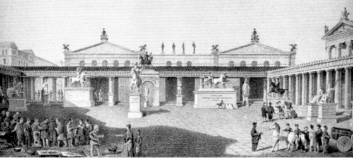 El foro de Pompeya, por William Gell (1777–1836).