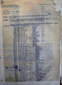 Protocolo de ejecución del 30 de junio de 1942 (página 1, original en alemán)