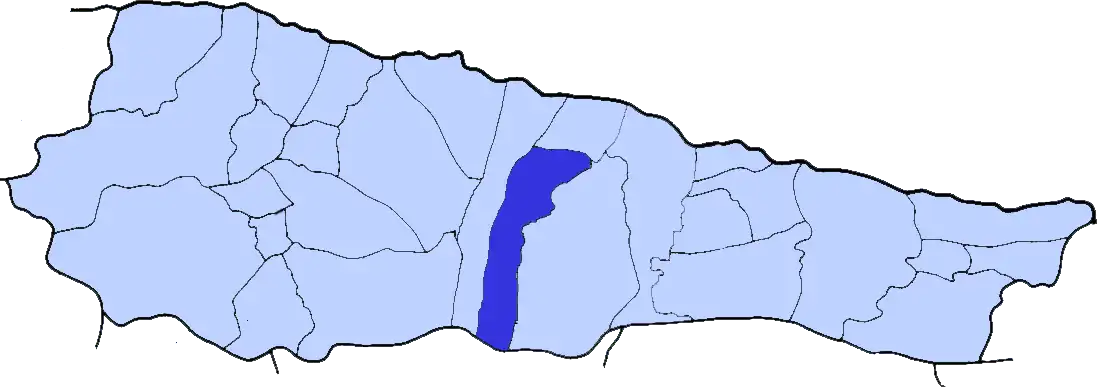 Localización de Porrua en el Concejo de Llanes