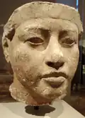 Retrato de Amenhotep III, padre de Ajenatón. Museo Egipcio de Berlín.