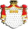 Escudo de mortero presidente y conde siglo&nbsp;XVIII