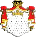 Escudo del presidente con mortero y marqués siglo&nbsp;XVIII