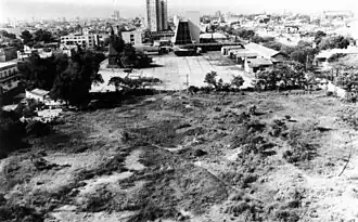 El predio hacia mediados de los años 1980