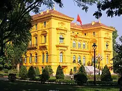 Palacio presidencial de Hanói (antiguamente la residencia del Gobernador General de la Indochina francesa).