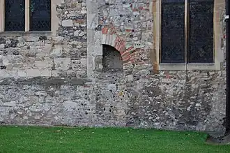 Bóveda de cañón del siglo&nbsp;VII en la iglesia de Prittlewell