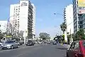 La Avenida del Libertador a su paso por Olivos.