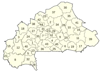Provincias de Burkina Faso