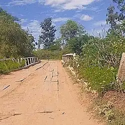 El llamado "Puente de la Traición", lugar donde emboscaron a Velazquez
