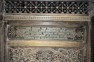 El púlpito de la mezquita data de la época colonial