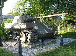 Panther en Manhay, participó en la batalla de las Ardenas