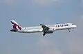 Airbus A321-231 de Qatar Airways en Dubái en 2010.