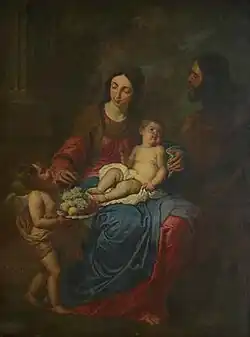La Sagrada Familia de Erasmo Quellinus el Joven . Principios del siglo XVII