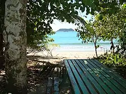 Segunda playa dentro del parque, en Quepos.