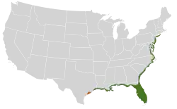 verde: todo el año; ocre: invernada