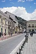 Calle Benalcázar en Quito