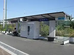 La parada de salida de la línea RATP 393.