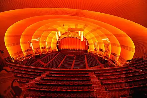 El escenario del Radio City Music Hall en Nueva York (1932).