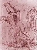 Hombres luchando, de Rafael, ca. 1510-1511.[i]​