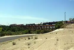 Tex-Mex Railway International Bridge view from Laredo