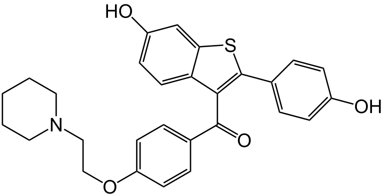 Raloxifene Chemical Structure V.1