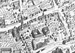 «Part of Ralph Agas's map of Oxford». 1578.