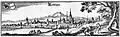 Dibujo de Reütlingen Topographia Sueviae (Suabia), publicada en 1643 por Matthäus Merian