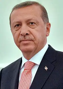 Turquía&nbsp;Turquía Recep Tayyip Erdoğan, Presidente