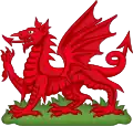 La insignia del Dragón galés