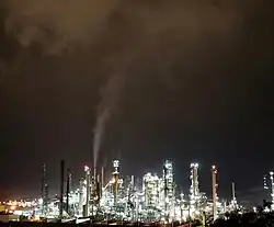 Refinería de petróleo de Enap en Concón.