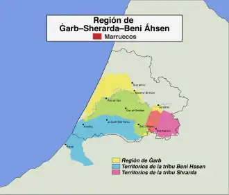 El Algarbe (Ġarb), en la región Garb-Chrarda-Beni Hsen