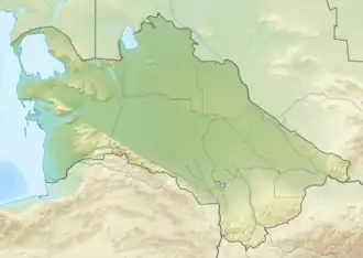 Desierto de Kara kun ubicada en Turkmenistán