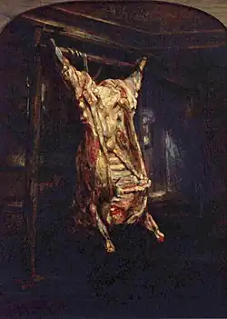 El buey desollado (1655), de Rembrandt, Museo del Louvre, París.