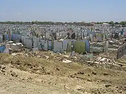 Foto tomada de la zona de Sidoarjo destruida por el lodo.