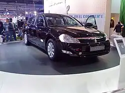 El Renault Safrane II durante su presentación en el Salón Internacional del Automóvil México en 2008.