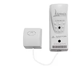 Repartidor de costes de calefacción con sonda externa, y precinto anti manipulación en sonda externa