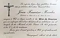 El certificado de la misa de réquiem para el general Morales, con fecha 12 de abril de 1913.[13]​