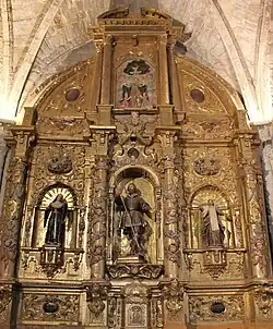 Retablo de San Isidro con la talla de Gregorio Fernández