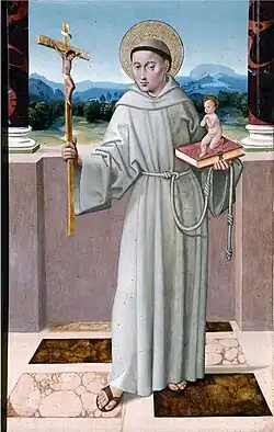 San Antonio de Padua con el Niño.