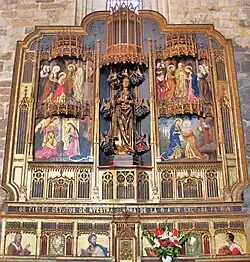 Retablo de la Virgen de la O, patrona de Dueñas